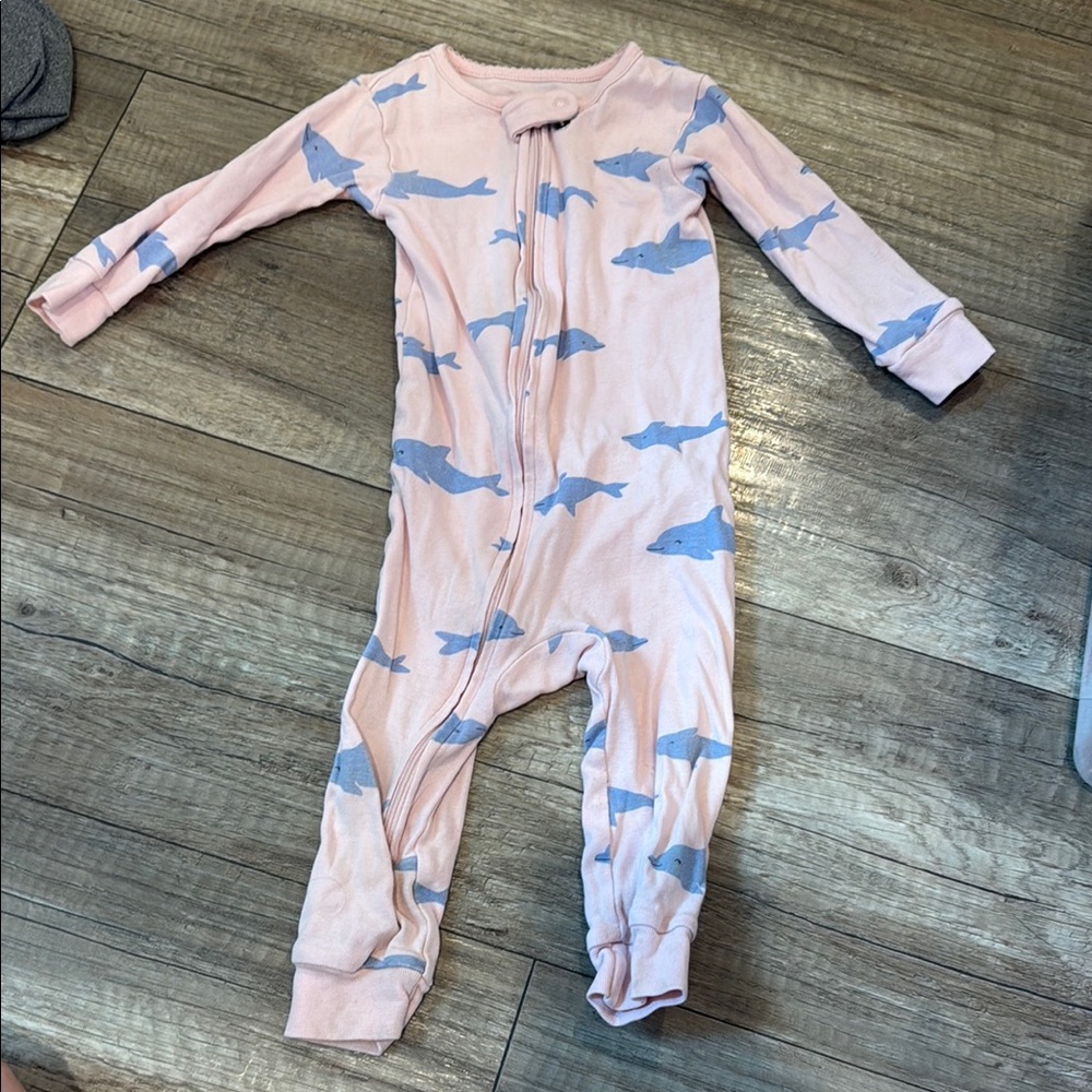 Carter's Pink and Blue Shark Footie